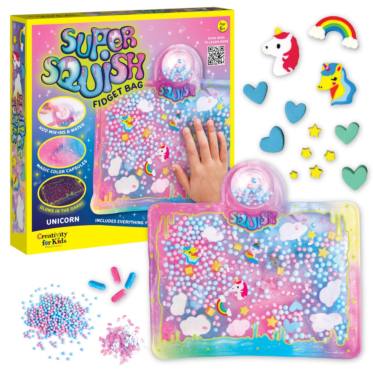 Creativity for Kids® Super Squish Unicorn Fidget Bag Kit